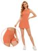 Deportes Exterior Protección Solar Seda de Hielo Nylon Sexy Falda Deportiva sin Mangas para Mujer Vestido de Golf Tenis