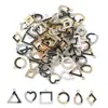 Pingente de Diamante com Gotejamento de Óleo em Moldura Geométrica Acessórios de Joias DIY com Cola Pingente de Chaveiro Brincos Colar W569