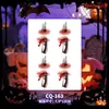 Pegatinas de tatuaje de Halloween con múltiples diseños al por mayor: calabaza, fantasma, araña, calavera, varias cicatrices sangrientas, heridas falsas