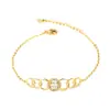 Pulsera de circón exquisita de moda con temperamento europeo y americano transfronterizo, regalo de cumpleaños de la suerte para mujer, disponible al por mayor