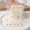 Venda Direta de Fábrica Novos Adesivos de Unha Artística Flor de Gelo Semi-Transparente Desejo Puro Cristal Flor Leve Colorido Tridimensional Adesivos de Unha