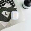 Ins Capa de fone de ouvido oval para Apple airpods Capa protetora de fone de ouvido Bluetooth simples transparente 2/3 geração Capa macia