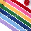 Venta al por mayor del fabricante Yiwu Trading presenta nuevos accesorios de encaje con flecos, accesorios para la ropa y encaje de borlas coloridas para cortinas
