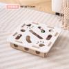 Juguete para Gatos Auto-Entretenimiento Gadget para Aliviar el Aburrimiento para Gatitos y Gatos, Laberinto Educativo, Caja de Fieltro Perforada, Bola con Campana para Gatos