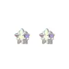 Pendientes de Estrella de Cinco Puntas de Plata de Ley S999 para Orejas Perforadas Clavos de Hélice para Hélice Ósea 2025 Nuevos Pendientes Populares Venta al por Mayor