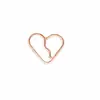 Directo de fábrica acero inoxidable aretes de corazón de melocotón clip para oreja sin perforación anillo de nariz con forma de corazón clip para nariz joyería para piercing corporal Europeo y Americano