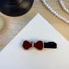 Elegante pinza para el pelo con lazo, nuevo estilo dulce y femenino, pinza de pico de pato para flequillo, pinza lateral elegante para flequillo, pasador