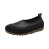 Zapatos tipo gorro de estilo étnico para mujer 2025 Nuevos de Primavera y Otoño Nuevos Suela Suave Cómodos Zapatos Cuadrados de una Pierna para Mujer