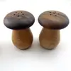 Porta Palillos Creativo y Lindo de Hongo Nogal Negro + Madera de Haya Madera de Dos Tonos Lindo Hongo de Madera Tarro para Palillos