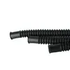 Tubo Ondulado de Plástico Preto Personalizado pelo Fabricante, Tubo de Plástico Resistente a Altas Temperaturas, Tubo Protetor de Capa de Fio Feito Sob Medida Não Padrão