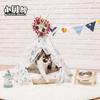 Casa de Perro de Primavera y Verano Extraíble y Lavable Perrera Teddy Golden Retriever Osos Nido para Mascotas Perro Mediano y Grande Lindo Gato Nido Tienda para Mascotas