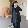 Moda gestante "Camada Perfeita" Conjunto outono e inverno de moda gestante de alta qualidade (lânguido/preguiçoso) conjunto de três peças estiloso e solto para maternidade