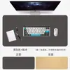 Tapete de Mesa para Computador Antiderrapante de Cor Sólida para E-Sports com Logo e Mouse Pad de Escritório, Tapete Simples de Couro para Desktop