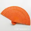 Abanico de madera de imitación teñida de 20,5 cm, abanico de madera completamente liso, apertura y cierre suaves, con accesorios para baile de cheongsam, variedad de colores