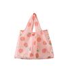 Sacola de Compras Portátil para Supermercado, Bolsa Carteiro Feminina Estampada no Ombro, Bolsa de Armazenamento de Grande Capacidade Estilo Camping para Viagem