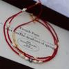 Suu nuevo estilo elegante retro nuevo año de nacimiento primavera rojo festivo puntiagudo Cristal Perla collar fino collar de oro rojo