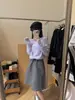 Precioso y Deslumbrantemente Atractivo, Suave Estilo de Punto de Un Hombro con Mangas Largas para Mujer, Top Holgado y Adelgazante Hombro Descubierto para Otoño e Invierno
