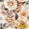 Papel tapiz autoadhesivo planta flor decoración de pared de fondo de TV pegatinas de pared de flores de alto sentido mural francés europeo