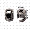 Fabricantes de fixadores de hardware roda excêntrica três em um gabinete conector padrão fixo sólido pistola preta roda excêntrica