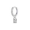 Pendientes Colgantes de Acero Inoxidable Transfronterizos Corazón de Durazno Estrella de Cinco Puntas Pendientes Redondos Moda Nicho Joyería para Perforaciones Venta al por Mayor Listos para Enviar