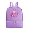Bolsa de Danza Logo Estampado Infantil K-Style Hombro para Niñas Bolsa de Danza Ballet Almacenamiento Ropa de Práctica Bolsa de Entrenamiento Multifunción