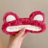 Faixa de Cabeça Fofa de Pelúcia para Lavar o Rosto, Nova Faixa de Cabeça de Pelúcia Feminina 2025, Acessório de Cabeça de Pelúcia que Não Aperta para Cabelo e Maquiagem Feminina