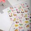 Cyansea Transfronterizos Populares Coloridos Caballo Pony Estampado 3D Pegatinas para Uñas DIY Decoración para Diario Teléfono Tablet Pegatinas