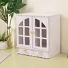 Gabinete de almacenamiento para baño, estante de plástico impermeable de pie para baño, estante multicapa para artículos de tocador