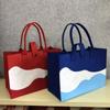 Cobertor Colorido Celebrous da Internet Bolsa de Feltro Bolsa Tote de Grande Capacidade Bolsa de Mão para Trabalho e Deslocamento Armazenamento Bolsa de Viagem Bolsa Tote para Compras