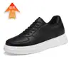 Zapatos transpirables invisibles con aumento de altura para hombre, zapatos de suela suave de primavera para hombre, zapatos casuales para jóvenes, ligeros, transpirables, zapatos blancos MD
