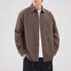 Nueva Camisa Casual Retro Japonesa de Manga Larga para Hombre Otoño 2026, Estilo Minimalista de Lujo Ligero, Tendencia Americana