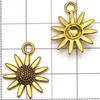 Colgante de Girasol Rosa de Aleación de Plata Antigua Más Vendido de Amazon Colgante DIY Pulsera Collar Accesorios de Joyería