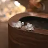 Pendientes de Plata Pura S999 Estilo Chino Calabaza de la Fortuna de Estilo Chino Nuevo Pendientes Retro Elegantes para Mujer Cuidado de Perforaciones