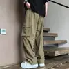 Pantalones de Trabajo Casuales de Pierna Recta con Múltiples Bolsillos Americanos 2026 Primavera/Otoño Nuevos de Cintura Alta Adelgazantes Sueltos de Pierna Ancha Versátiles