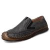 2024 novos sapatos masculinos de couro casuais plus size, moda personalidade, costura artesanal, confortável, preguiçoso