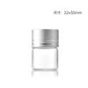 Tapa de Aluminio de 22 mm Botella de Tubo de Vidrio de Borosilicato Alto Sellado a Rosca Transparente Botella de Dulces Botella Cápsula Botellita de Medicina de Pequeña Capacidad