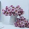 Margaritas de Seda, Flores Artificiales de Manzanilla, Flores Artificiales, Adornos de Decoración para el Hogar y Bodas, Ramo de Flores Artificiales de Alta Gama Terminados al por Mayor