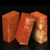 Zhejiang Piedra Roja Jinshi Sello Tallado de Sellos Piedra Shou Shan Especificación de Material Sello de Práctica Sello de Ocio Colección de Piedra India Ágata