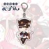 Anime Acrílico Chaveiro para Amarrar Junior Flower King Pingente Dupla Face Ning Ning Flower King Jóias Presente