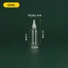 5 Botellas de Plástico Transparente de Grado Alimenticio de 10 ml, Botellas con Punta de Exprimidor, Botellas para Pigmentos y Condimentos, Botellas para Medicamentos, Botellas para Lociones, Botellas Redondas Pequeñas