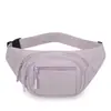 Riñonera impermeable multibolsillos con costuras, cierre de cremallera de nailon, bolso cruzado de gran capacidad para mujer, deportes y ocio
