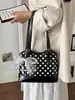 Bolso de Hombro de Lunares de Gama Alta Versátil de Verano Nicho Coreano para el Trabajo y los Viajes, Bolso de Axila de Moda para Mujer
