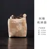 Bolsa para Tetera de Viaje Dinastías Tang y Song, Bolsa Tejida para Taza Nube, Brocado Hecho a Mano Estilo Chino Nuevo Bolsa de Almacenamiento Retro, Arte Textil para Juego de Té de Taza Maestra