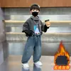 Jeans de Pana Talla Grande para Niños 2026 Nuevo Estilo Geniales Pantalones Largos Rectos Estilo Calle para Bebés Pantalones de Pana de una Pieza para Otoño e Invierno de Niños