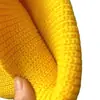 Nuevo sombrero de lana de otoño e invierno para hombre, sombrero de propietario moderno, sombrero yuppie de moda, sombrero de punto de color liso tipo piel de melón para mujer
