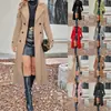 Abrigo de Lana Elegante de Doble Botonadura con Mangas Largas para Mujer 2026, Cortavientos Cálido, Chaqueta a Prueba de Viento, Cárdigan para Invierno