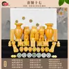 Frete Grátis SF Jade Natural Jade Bege Itens Funerários Ornamentos para Urnas Sepultamento Acompanhamento Funerário Produtos Funerários