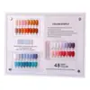 Placa de Exibição Acrílica de Camada Dupla para Nail Art Livro de Cartela de Cores de Esmalte 120 Cores Placa de Exibição Estilo Japonês 240 Cores Ferramenta para Nail Art