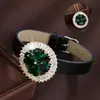 Pulsera Circular de Corazón de Gama Alta de Nicho Estilo Minimalista Versátil de Cobre Puro para Mujer Joyería Artículo Caliente Transfronterizo
