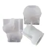 Molde de Silicona para Velas Navideñas DIY de Amapola, Reno 3D, Calcetín, Adorno de Frutas Navideñas